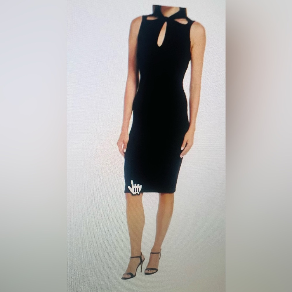 VINCE CAMUTO Mock Twist Sleeveless Dress